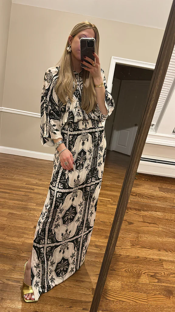 Third Smocked Wrap Dress