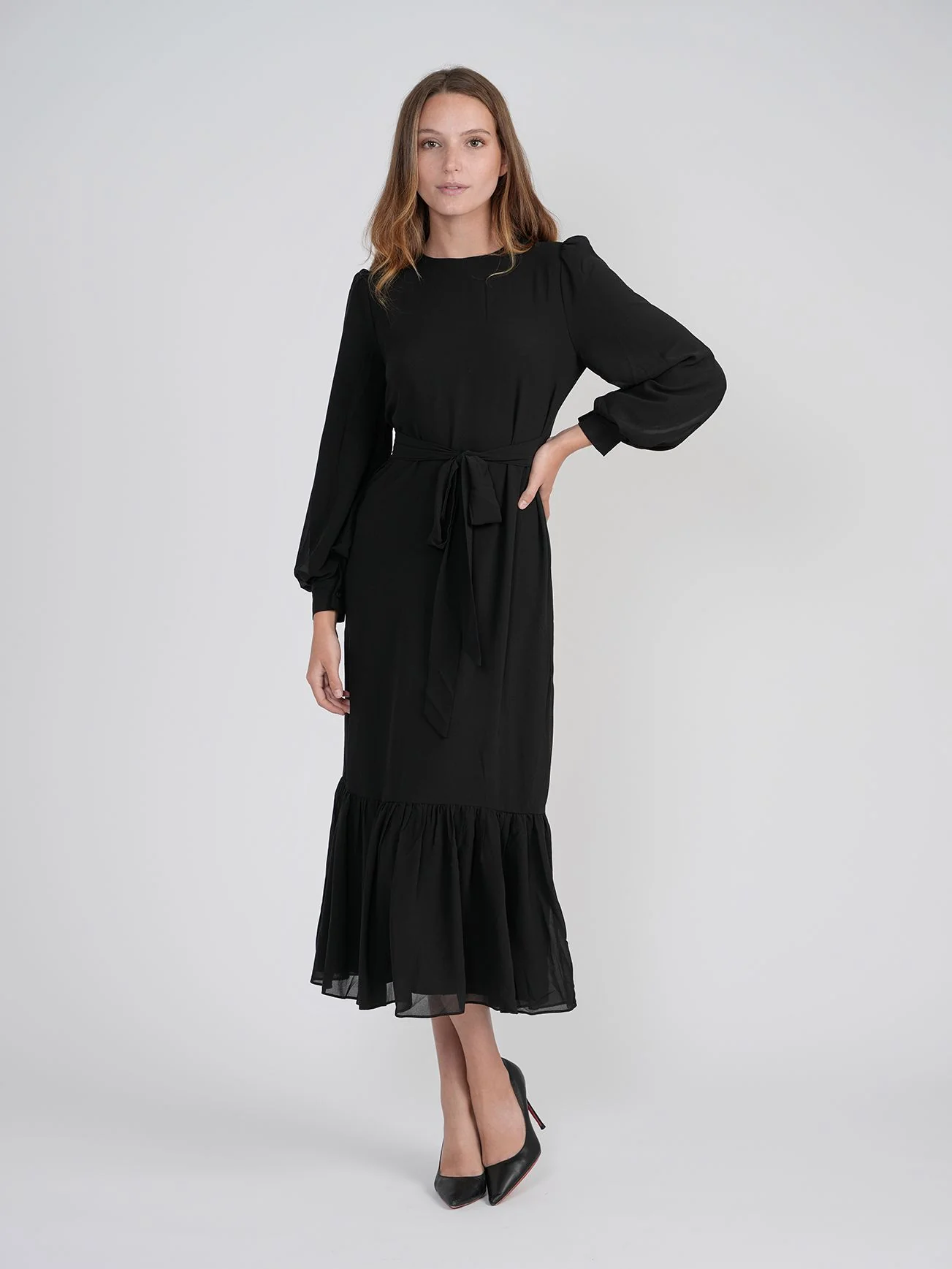 Bliss Tie Black Dress