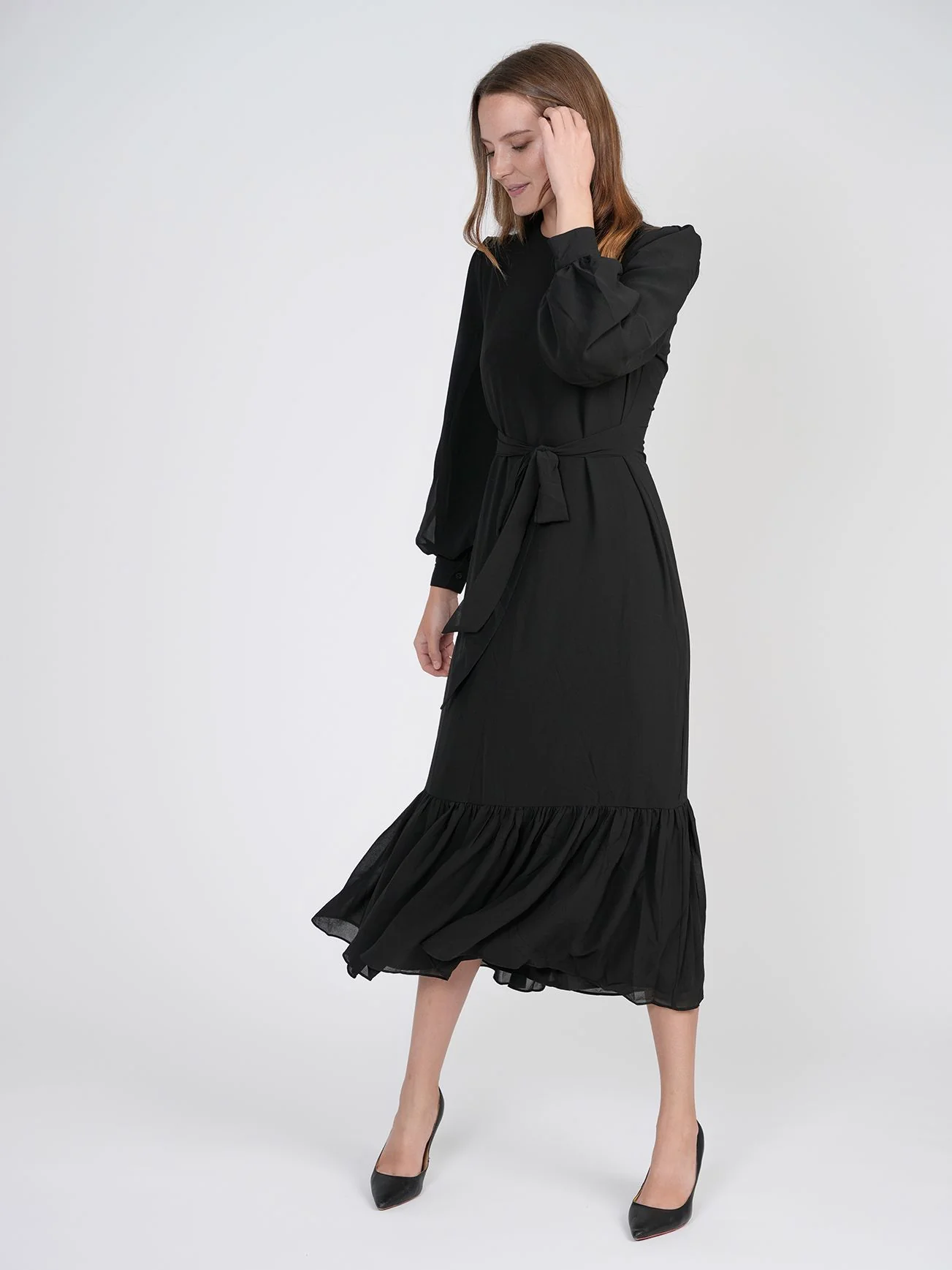 Bliss Tie Black Dress - Image 2