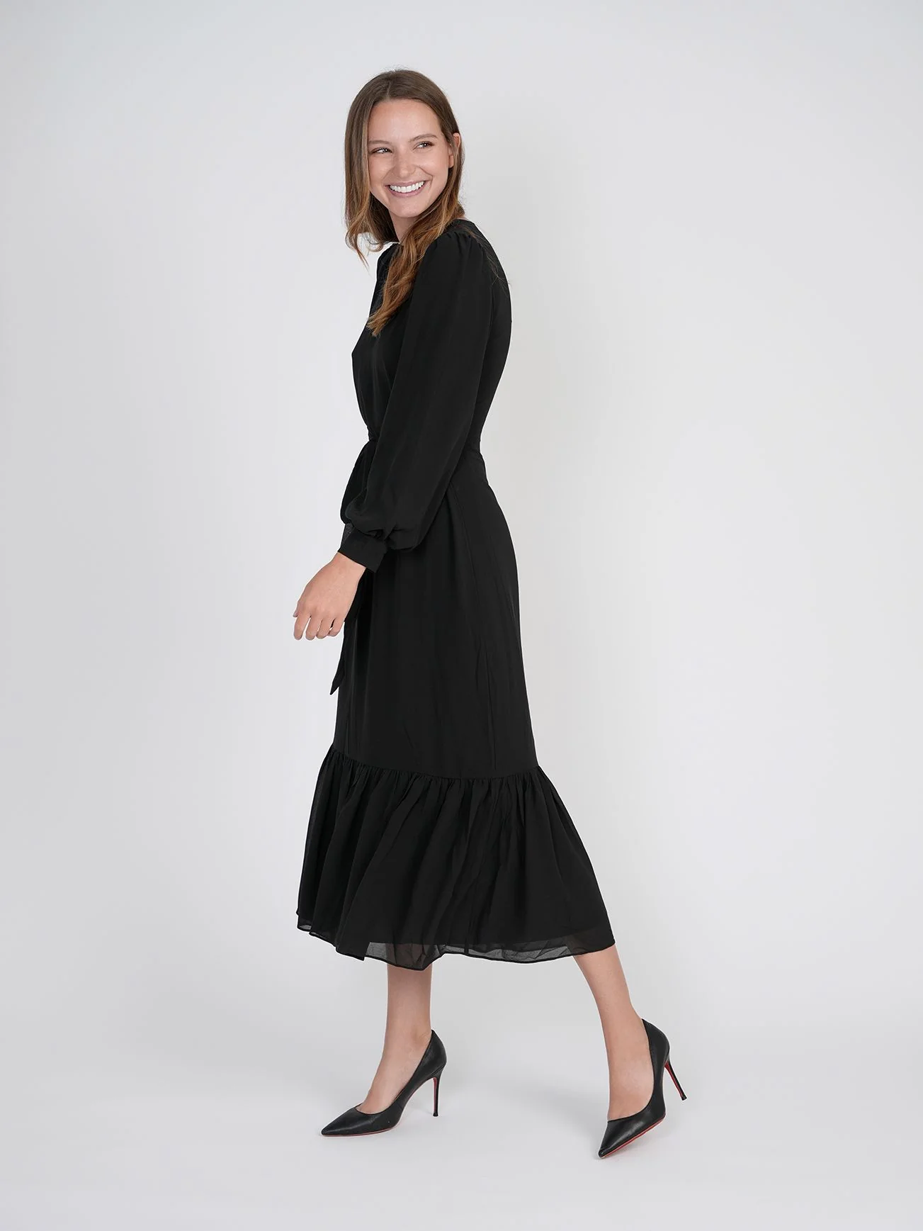 Bliss Tie Black Dress - Image 3