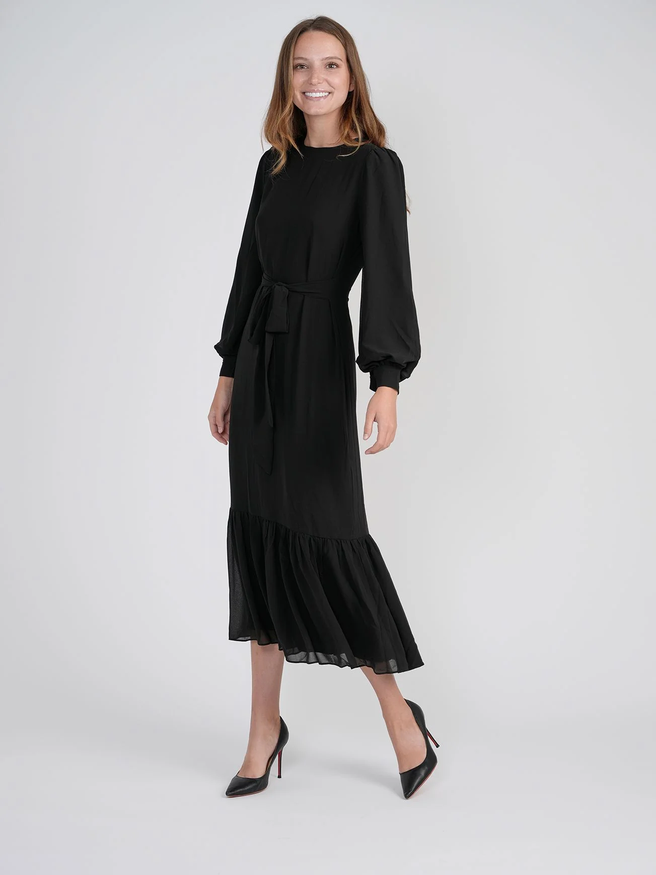 Bliss Tie Black Dress - Image 4