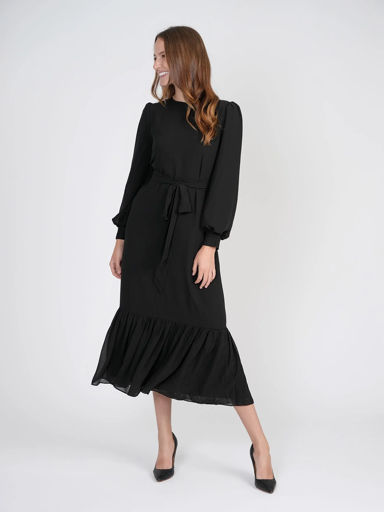 Bliss Tie Black Dress - Image 6
